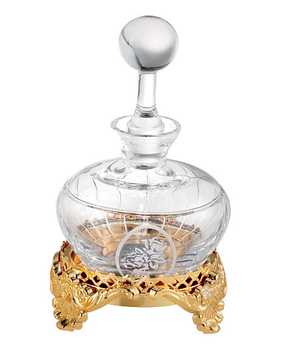 Flakon kryształowy 24K Gold