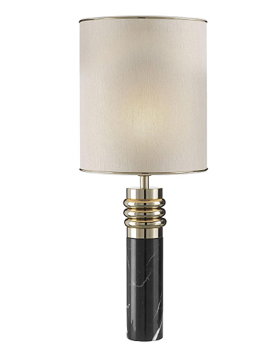 Marmurowa lampa stołowa Black Marquinia
