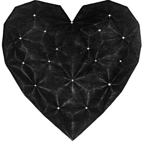 Dywan Heart Diamond Black