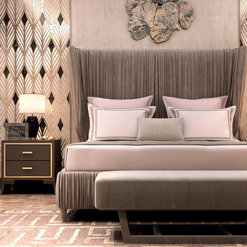 Szafka nocna Hamptons drewniana włoska