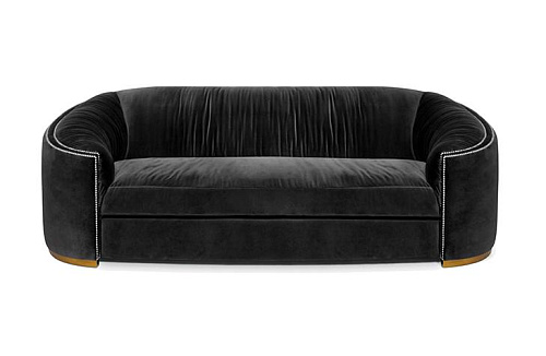 Sofa zakrzywiona Premium Comfort antracytowa
