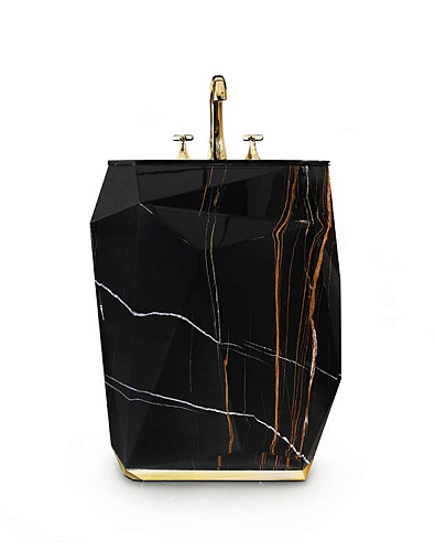 Umywalka wolnostojąca z imitacji marmuru Jewel