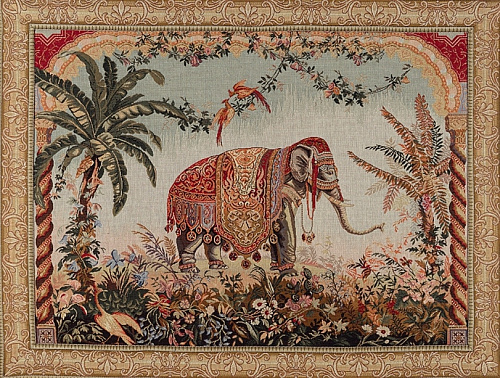 Gobelin Elephant with Border