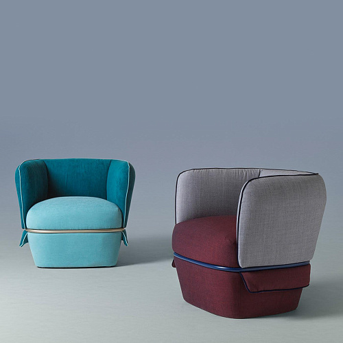 Zielony fotel Chemise