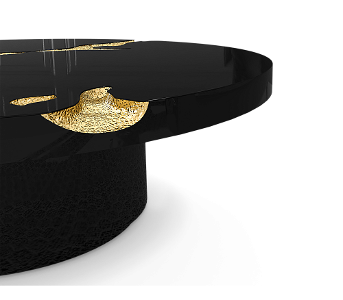 Czarny zestaw stolików Dominion, 3-częściowy