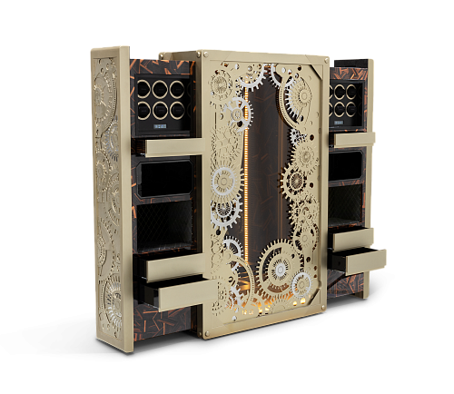 Szampański matowy sejf Baron