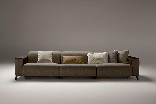 Szara sofa rozkładana 3-osobowa Atlanta