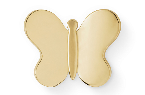 Uchwyt Dekoracyjny Shiny Gold Butterfly