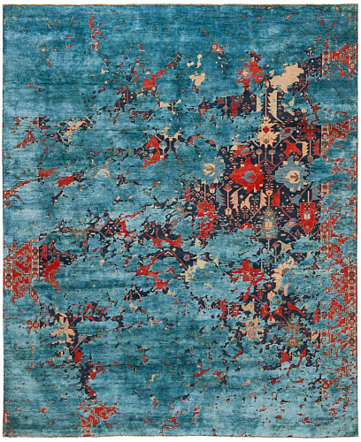 Dywan Bidjar Leyton Aerial Navyblue