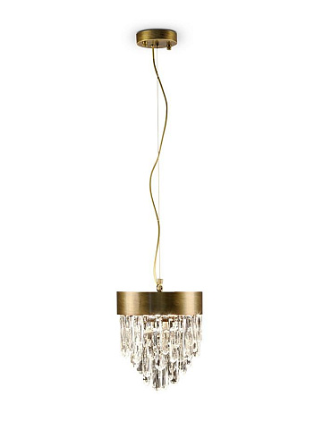 Lampa wisząca mosiężna łezka