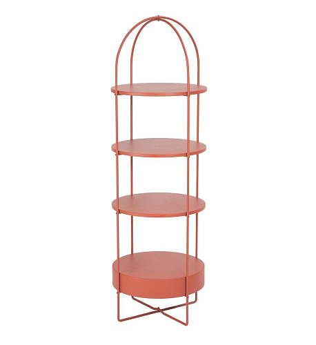 Czerwony Lakierowany Regał