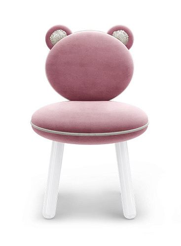 Różowe krzesełko Fluffy Bear