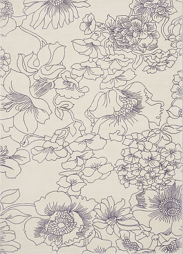 Dywan Linear Floral Blue 162508