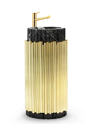 Umywalka wolnostojąca Harmony Black / Gold