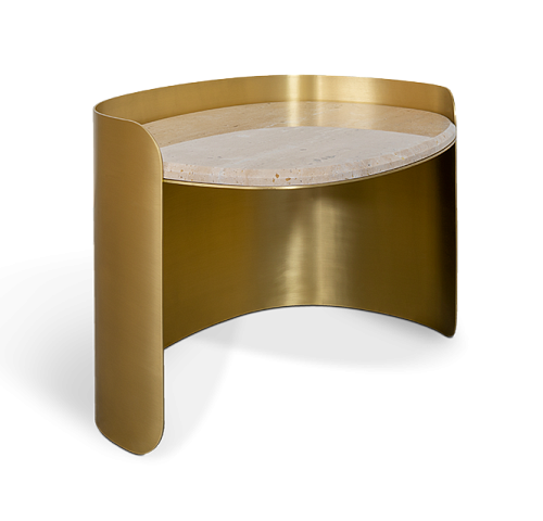 Owalny stolik boczny Franklin Scott