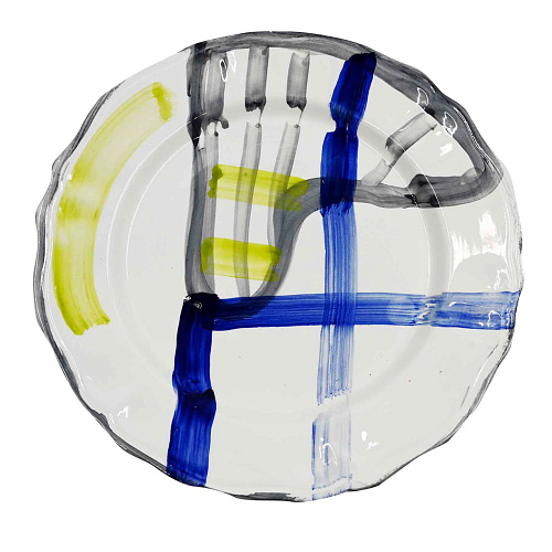 Ręcznie robiony talerz ceramiczny