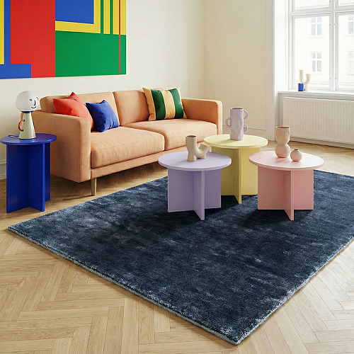 Dywan Eucalyptus Błękit Lotniczy