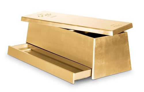 Złota skrzynia na skarby Gilded