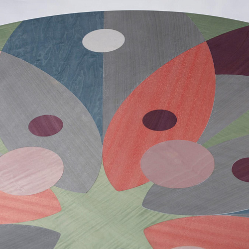 Wielokolorowy Fornirowany Stół Jadalny