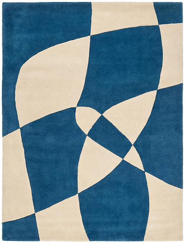 Dywan Rotating Forms Blue