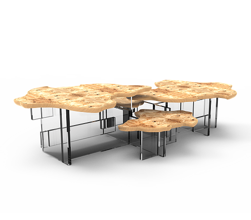 Zestaw stolików Poplar Grove Luxe