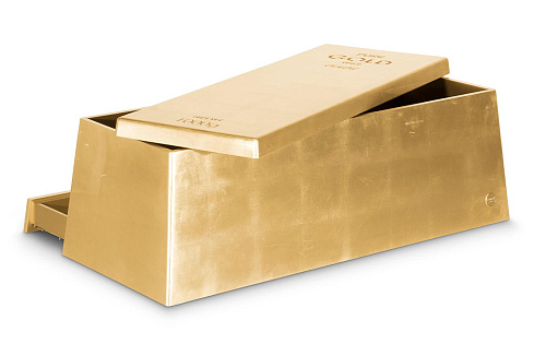 Złota skrzynia na skarby Gilded