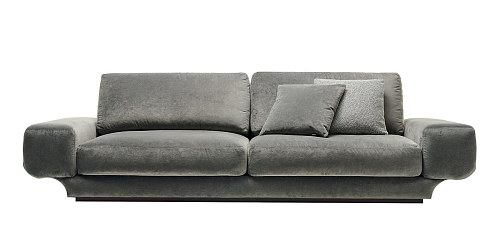 Ciemnoszara sofa 3-osobowa Milo
