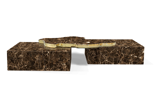 Stolik kawowy Valencia z kamienia Emperor