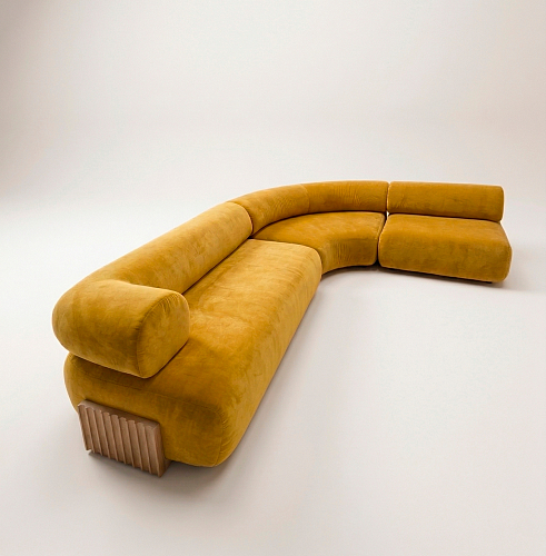 Drewniana sofa modułowa Carmel
