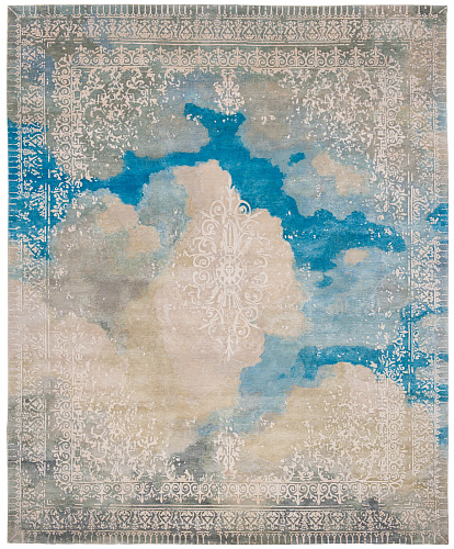 Dywan Ferrara Cloud Special Rocked White Blue