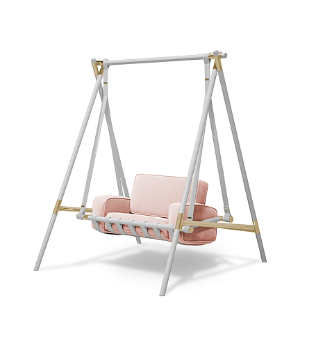 Wiszący huśtawkowy fotel dziecięcy Cozy Cloud