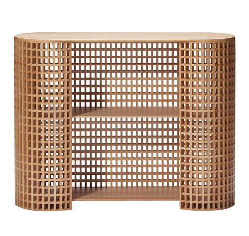 Drewniana Szafka z Fakturą