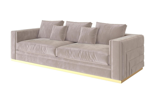 Sofa 3-osobowa welurowa Labyrinth