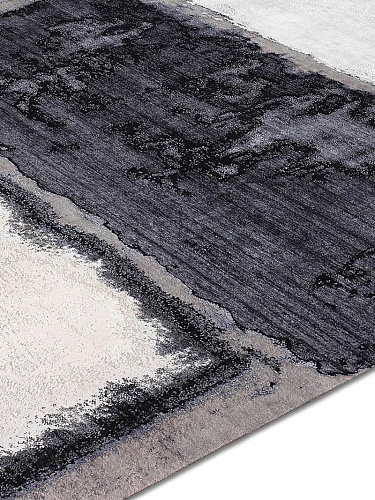 Dywan No. 15 Silver Black White