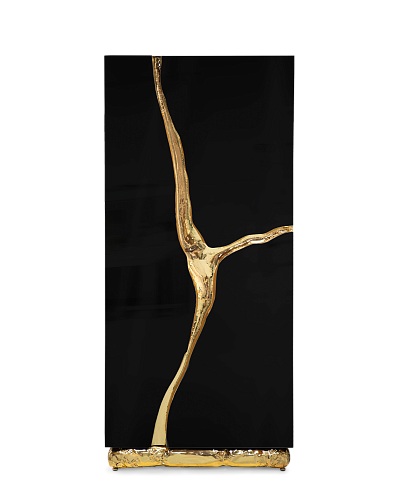 Czarna szafka Fissure