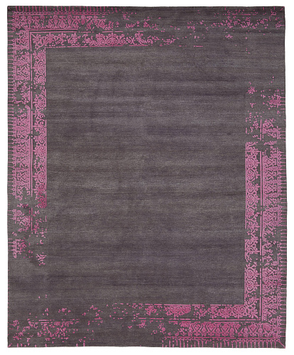 Dywan Ferrara Special Border Darkgrey Pink