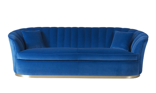 Niebieska sofa 3-osobowa Miller