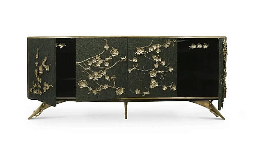 Kredens Mirage z piór pawia