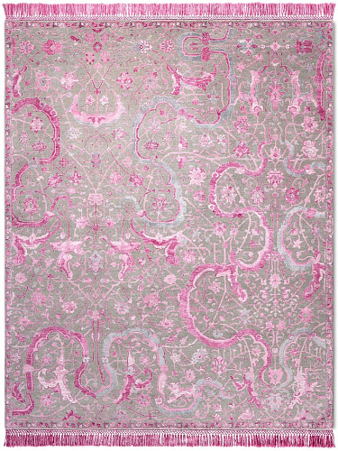 Dywan Tabriz EyeCandyPink on NaturalGrey