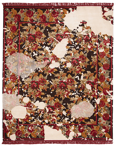 Dywan Karabagh Splashed Black White