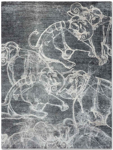 Dywan Elephants Ivory on Jade