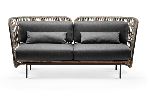 Szara ogrodowa sofa Jujube
