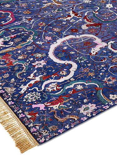 Dywan Tabriz Reverse Original on MidNightBlue