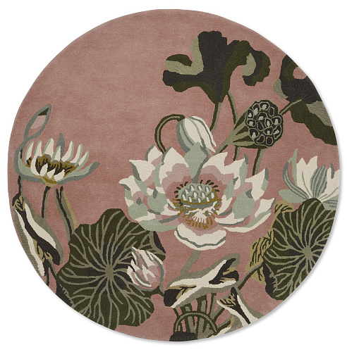 Dywan Okrągły Waterlily Dusty Rose 38602