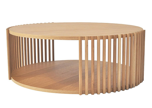 Elegancki Duży Stolik Kawowy z Dębu Szypułkowego