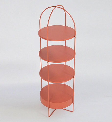 Czerwony Lakierowany Regał