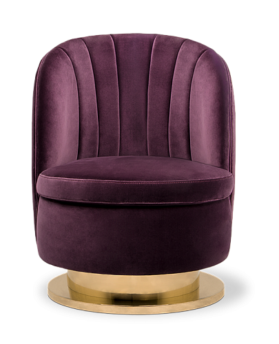 Jednoosobowa sofa Galen – fioletowa