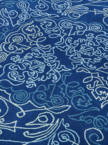 Dywan One-Stroke Blue
