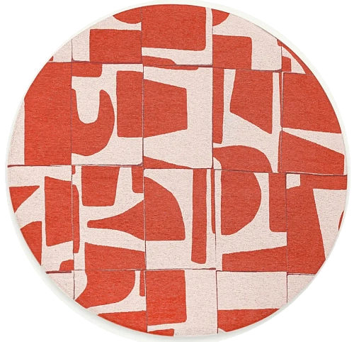 Dywan okrągły Rust 9364