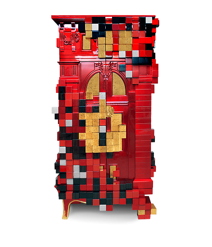 Czerwona szafka Trafalgar